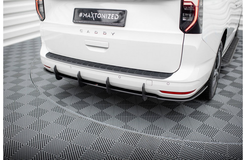 Street Pro Rear Diffuser Volkswagen Caddy Maxi Mk5 - Black-Red