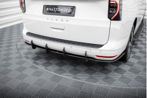 Street Pro Rear Diffuser Volkswagen Caddy Maxi Mk5 - Black-Red