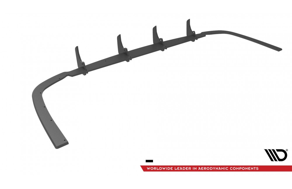 Street Pro Rear Diffuser Volkswagen Caddy Maxi Mk5 - Black-Red