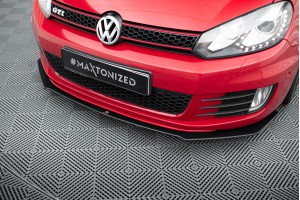 Street Pro Front Splitter V.3 Volkswagen Golf GTI Mk6 - Black