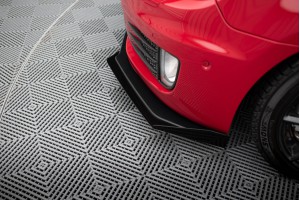 Street Pro Front Splitter V.3 + Flaps Volkswagen Golf GTI Mk6 - Black + Gloss Flaps