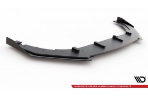 Street Pro Front Splitter V.3 + Flaps Volkswagen Golf GTI Mk6 - Black + Gloss Flaps