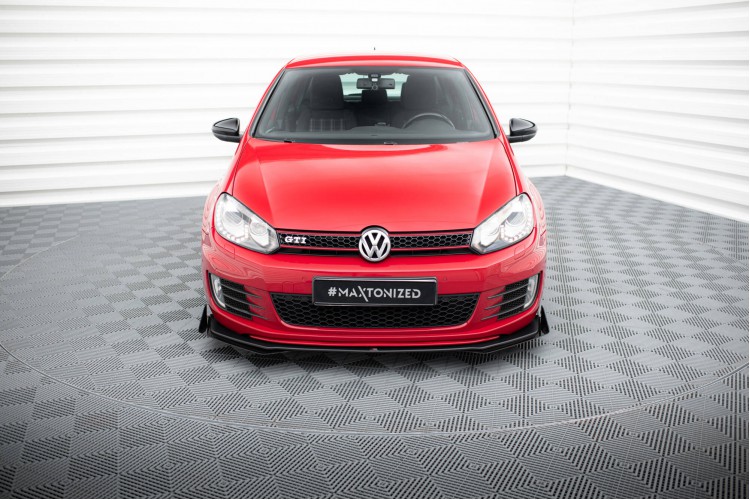Street Pro Front Splitter V.3 + Flaps Volkswagen Golf GTI Mk6