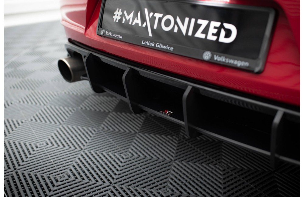 Racing Durability Rear Diffuser V.2 Volkswagen Golf GTI Mk6 - Black