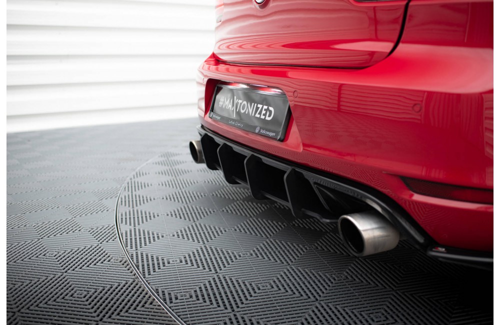 Racing Durability Rear Diffuser V.2 Volkswagen Golf GTI Mk6 - Black