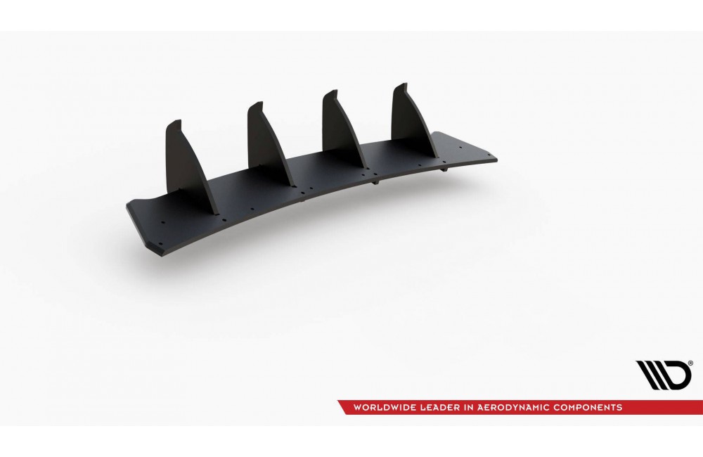 Racing Durability Rear Diffuser V.2 Volkswagen Golf GTI Mk6 - Black