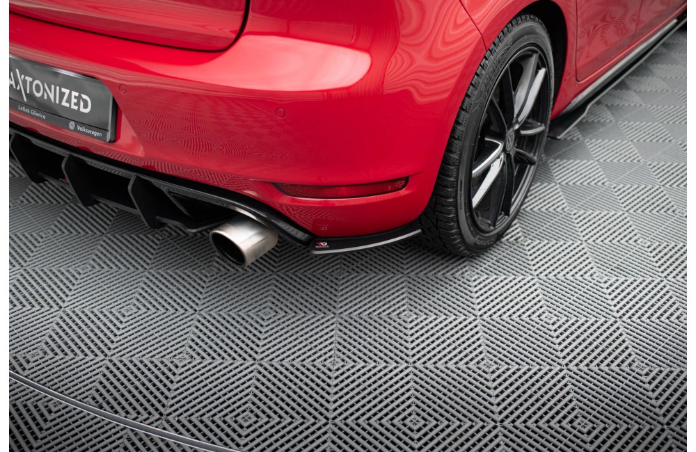 Street Pro Rear Side Splitters Volkswagen Golf GTI Mk6 - Black Street Pro Rear Side Splitters Volkswagen Golf GTI Mk6 - Black
