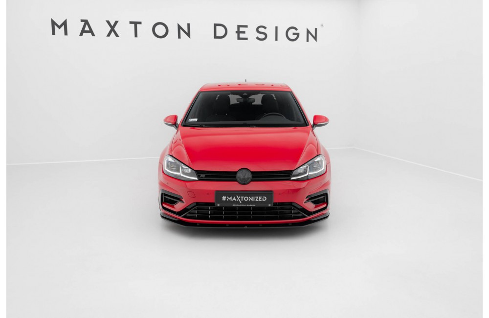Street Pro Front Splitter Volkswagen Golf R / R-Line Mk7 Facelift - Black
