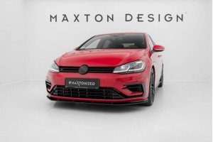 Street Pro Front Splitter Volkswagen Golf R / R-Line Mk7 Facelift - Black