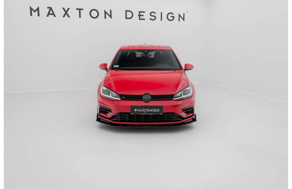 Street Pro Front Splitter V.2 Volkswagen Golf R / R-Line Mk7 Facelift - Black