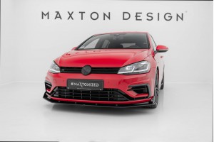 Street Pro Front Splitter V.2 Volkswagen Golf R / R-Line Mk7 Facelift - Black