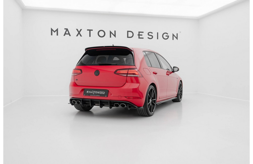Street Pro Rear Diffuser Volkswagen Golf R Mk7 Facelift - Black