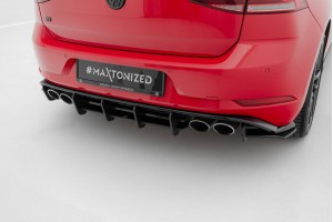 Street Pro Rear Diffuser Volkswagen Golf R Mk7 Facelift - Black