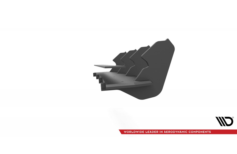 Street Pro Rear Diffuser Volkswagen Golf R Mk7 Facelift - Black