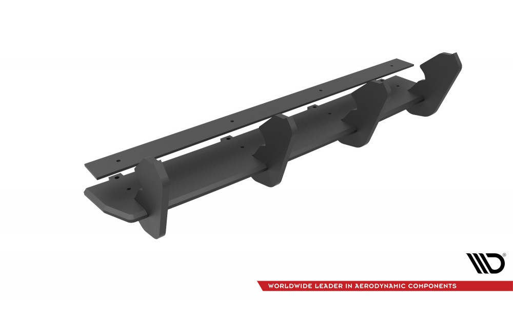 Street Pro Rear Diffuser Volkswagen Golf R Mk7 Facelift - Black