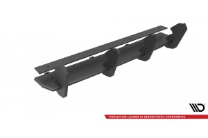 Street Pro Rear Diffuser Volkswagen Golf R Mk7 Facelift - Black