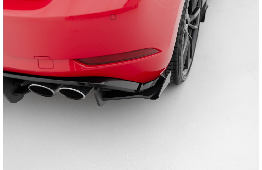 Street Pro Rear Side Splitters + Flaps Volkswagen Golf Mk7 R Facelift