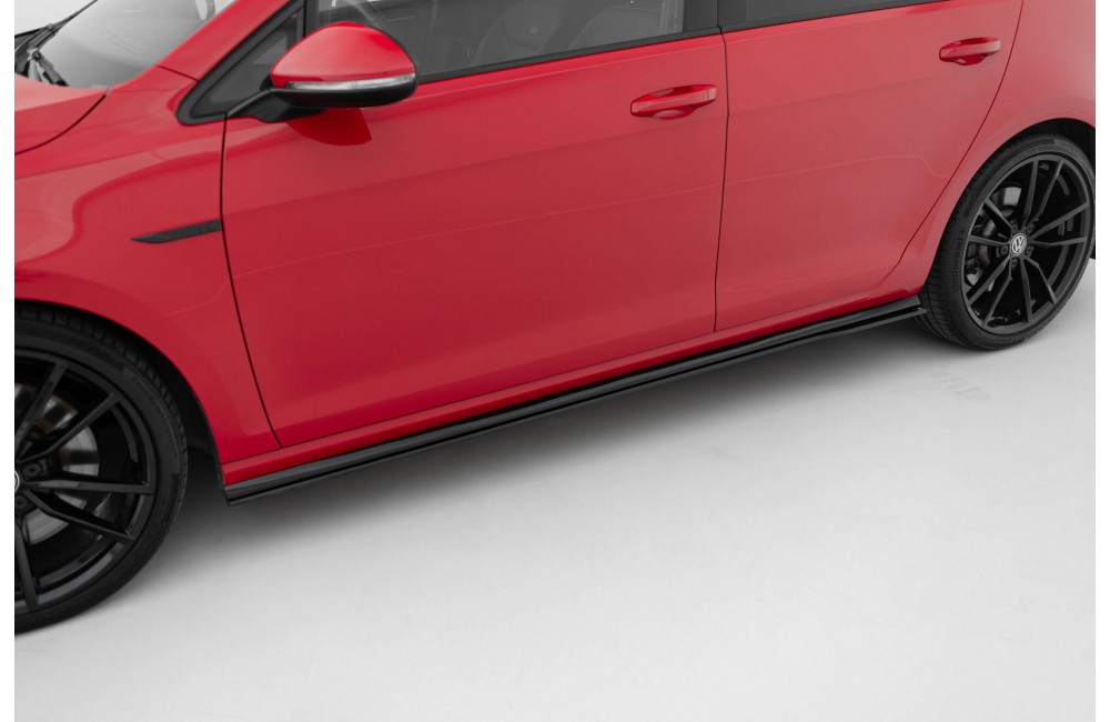 Street Pro Side Skirts Diffusers Volkswagen Golf R / R-Line Mk7 Facelift - Black Street Pro Side Skirts Diffusers Volkswagen Golf R / R-Line Mk7 Facelift - Black