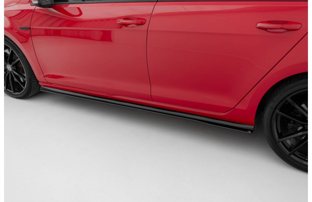 Street Pro Side Skirts Diffusers Volkswagen Golf R / R-Line Mk7 Facelift - Black Street Pro Side Skirts Diffusers Volkswagen Golf R / R-Line Mk7 Facelift - Black