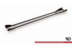 Street Pro Side Skirts Diffusers + Flaps Volkswagen Golf R / R-Line Mk7 Facelift - Black + Gloss Flaps Street Pro Side Skirts Diffusers + Flaps Volkswagen Golf R / R-Line Mk7 Facelift - Black + Gloss Flaps