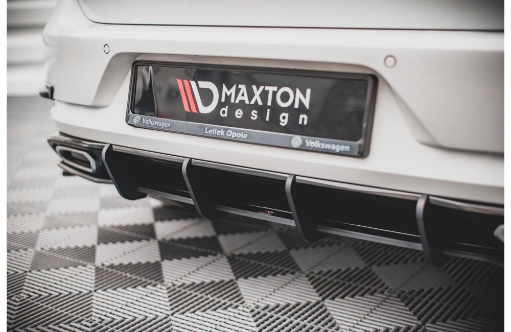 Street Pro Rear Diffuser Volkswagen Golf R-Line Mk 7 Facelift - Black