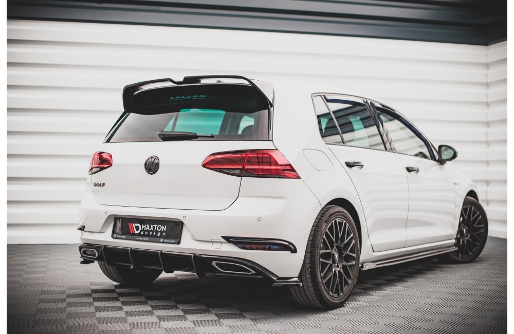 Street Pro Rear Diffuser Volkswagen Golf R-Line Mk 7 Facelift - Black