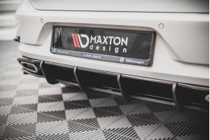 Street Pro Rear Diffuser Volkswagen Golf R-Line Mk 7 Facelift - Black