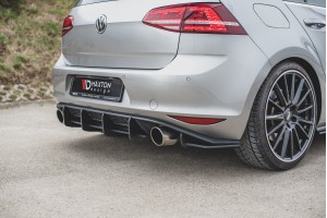 Street Pro Rear Diffuser V.1 VW Golf 7 GTI - Black