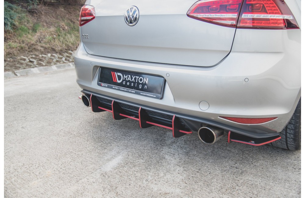 Street Pro Rear Diffuser V.1 VW Golf 7 GTI - Black