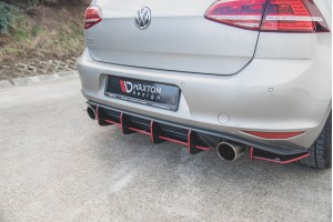 Street Pro Rear Diffuser V.1 VW Golf 7 GTI - Black