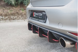 Street Pro Rear Diffuser V.1 VW Golf 7 GTI - Black