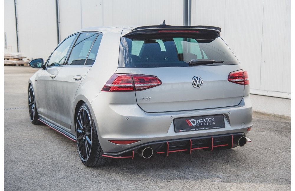 Street Pro Rear Diffuser V.1 VW Golf 7 GTI - Black