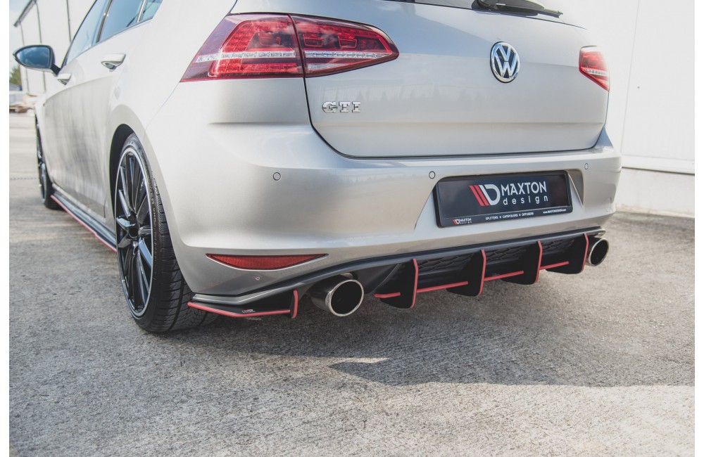 Street Pro Rear Diffuser V.1 VW Golf 7 GTI - Black