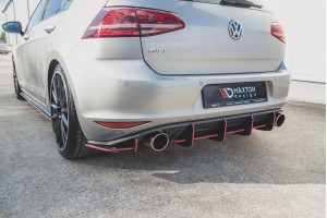 Street Pro Rear Diffuser V.1 VW Golf 7 GTI - Black