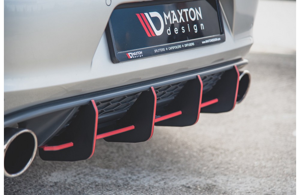 Street Pro Rear Diffuser V.1 VW Golf 7 GTI - Black