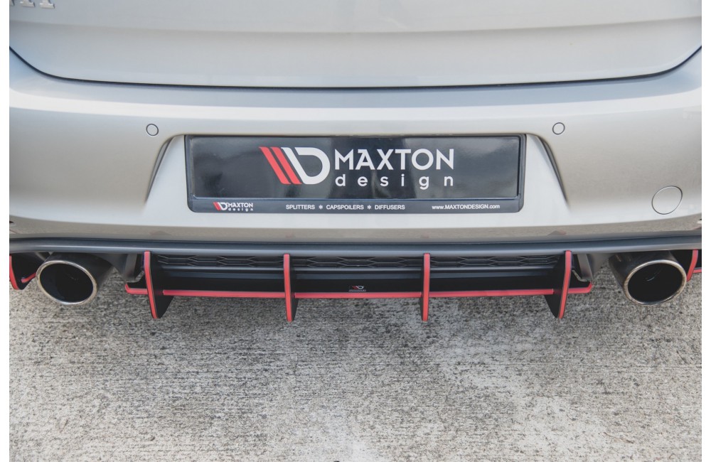 Street Pro Rear Diffuser V.1 VW Golf 7 GTI - Black