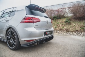 Street Pro Rear Diffuser V.2 VW Golf 7 GTI - Black