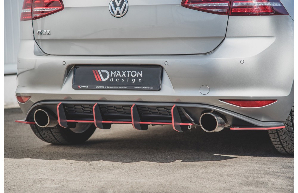 Street Pro Rear Diffuser V.2 VW Golf 7 GTI - Black
