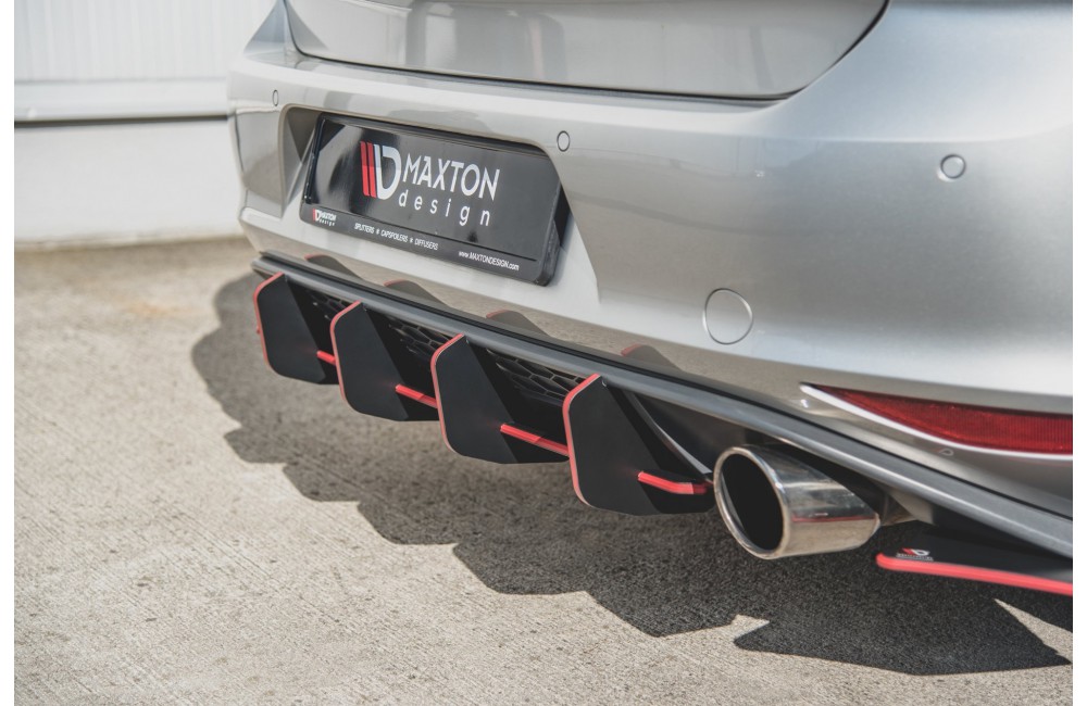 Street Pro Rear Diffuser V.2 VW Golf 7 GTI - Black