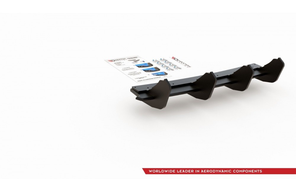 Street Pro Rear Diffuser V.2 VW Golf 7 GTI - Black