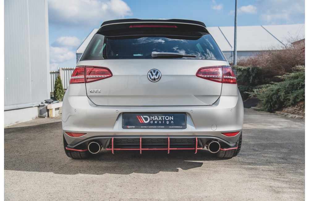Street Pro Rear Diffuser V.2 VW Golf 7 GTI - Black