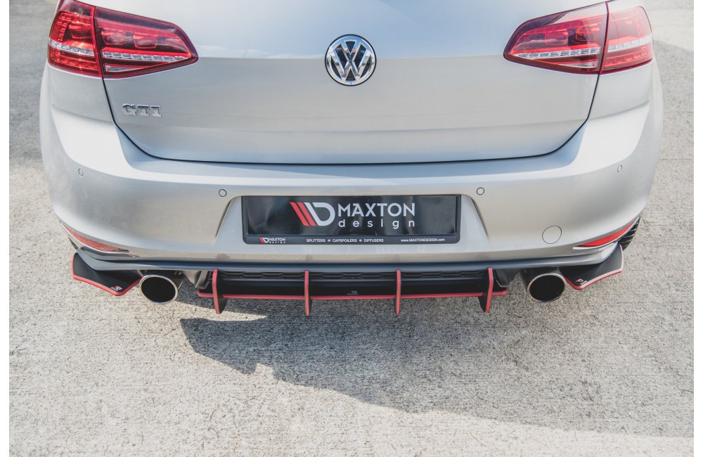 Street Pro Rear Diffuser V.2 VW Golf 7 GTI - Black