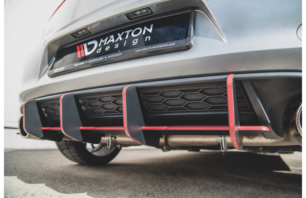 Street Pro Rear Diffuser V.2 VW Golf 7 GTI - Black