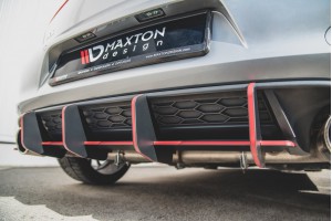 Street Pro Rear Diffuser V.2 VW Golf 7 GTI - Black