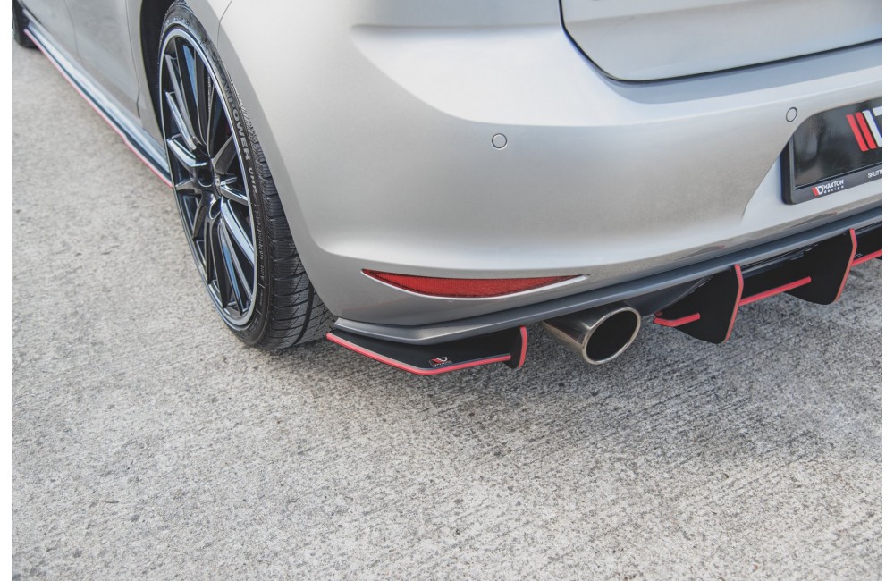 Street Pro Rear Side Splitters V.1 VW Golf 7 GTI - Black Street Pro Rear Side Splitters V.1 VW Golf 7 GTI - Black