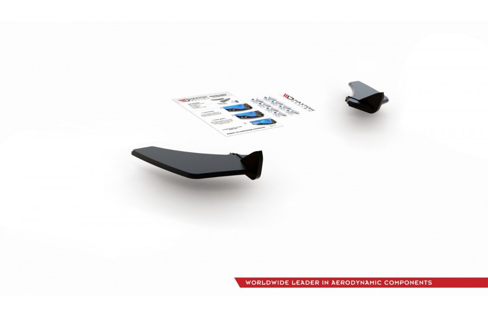 Street Pro Rear Side Splitters V.1 VW Golf 7 GTI - Black Street Pro Rear Side Splitters V.1 VW Golf 7 GTI - Black