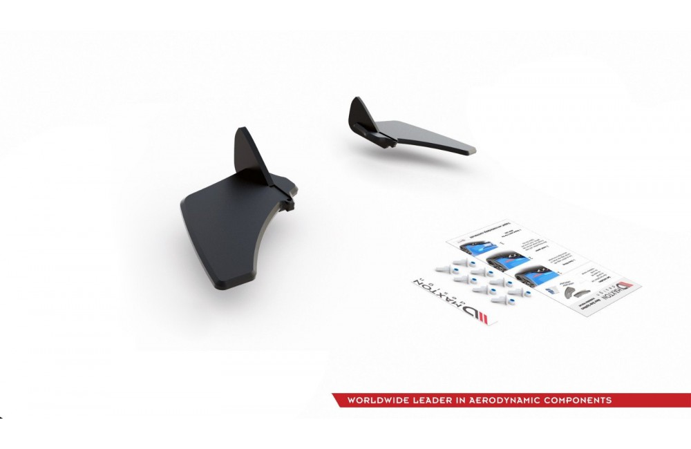 Street Pro Rear Side Splitters V.1 VW Golf 7 GTI - Black Street Pro Rear Side Splitters V.1 VW Golf 7 GTI - Black
