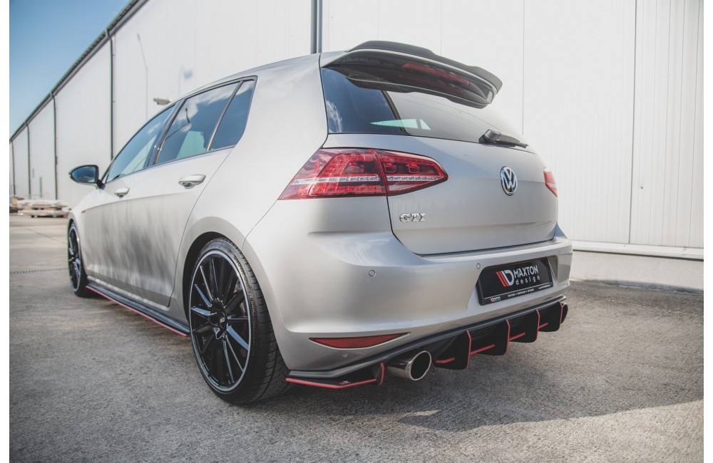Street Pro Rear Side Splitters V.1 VW Golf 7 GTI - Black Street Pro Rear Side Splitters V.1 VW Golf 7 GTI - Black