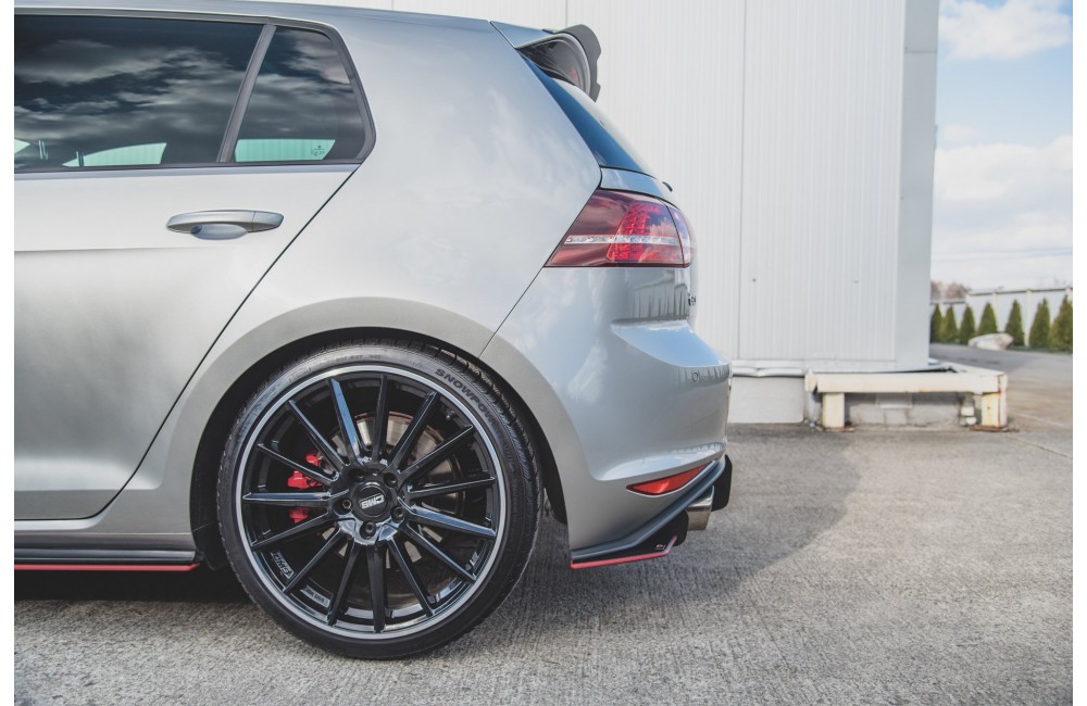 Street Pro Rear Side Splitters V.1 VW Golf 7 GTI - Black Street Pro Rear Side Splitters V.1 VW Golf 7 GTI - Black