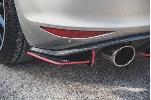 Street Pro Rear Side Splitters V.1 VW Golf 7 GTI - Black Street Pro Rear Side Splitters V.1 VW Golf 7 GTI - Black